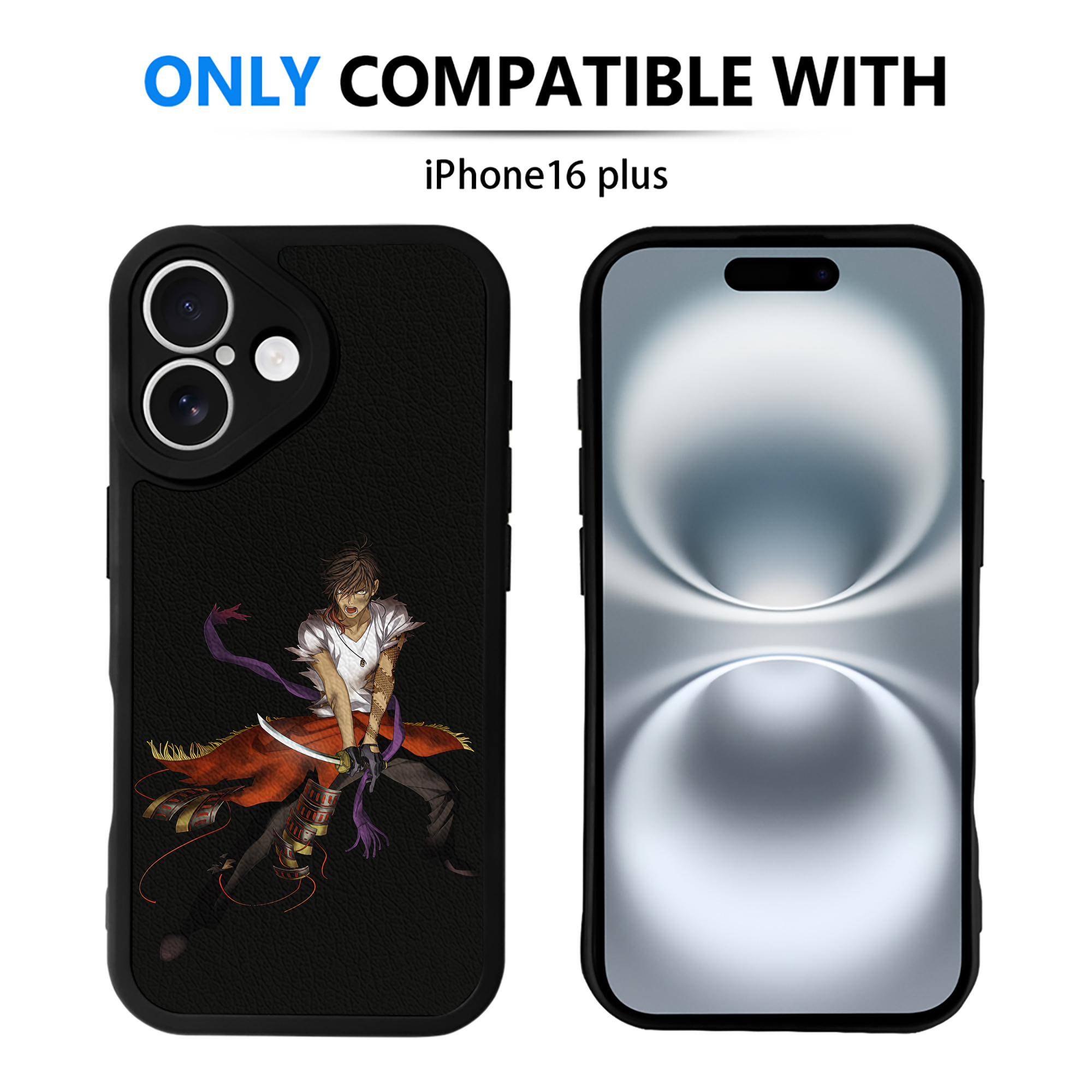 （画像用） 刀剣乱舞 Touken Ranbu 【iPhone 16シリーズ対応】シリコンスマホケース（レザー調） 材質：シリコン